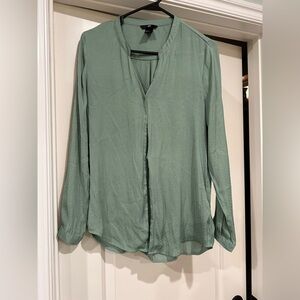 H&M Sage Green Blouse